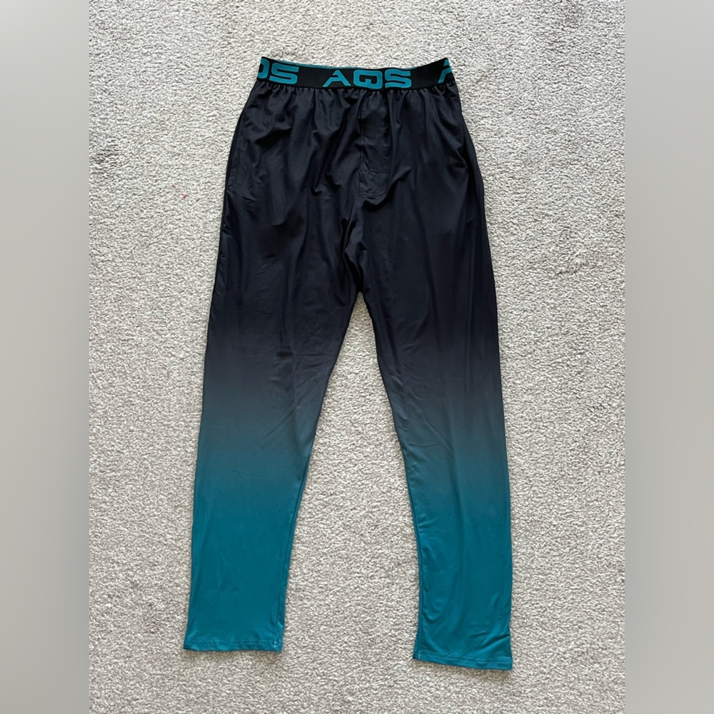 NWOT AQS Mens Ombre Lounge Pants/Base Layer Size Small